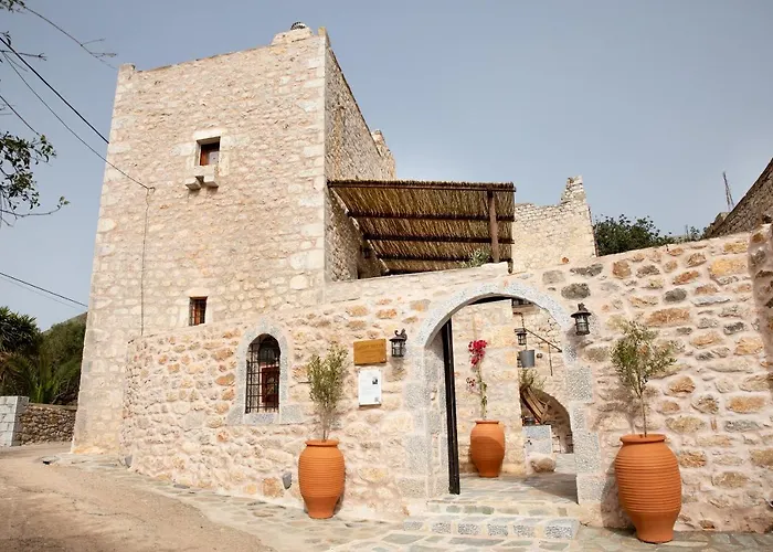 Dandy Villas Mani - Old Tower House - Fireplace - Pool Nomia photo